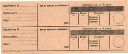 POSTE ENFANTINE - DOCUMENT POSTAL FICTIF - MONTANT DE LA VALEUR (COULEUR NOIR) - Fictie