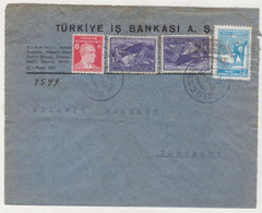 TURKEY,TURKEI,TURQUIE , TURKEY IS  BANK, TURKEY ,GIRESUN TO ISTANBUL USED COVER - Postwaardestukken