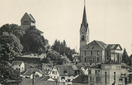 Switzerland Zurich USTER Photoglob 1948 Clocktower Postcard - Uster