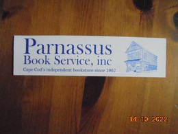Parnassus Book Service, Inc. Cape Cod's Independent Bookstore Since 1957 - Marque-Pages