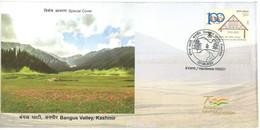 India 2022 BANGUS VALLEY , KASHMIR , Jammu & Kashmir Cover ,Nature,Flower, Mountain (**) Inde Indien - Lettres & Documents