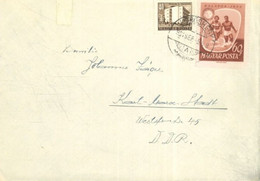 HUNGARY - 1961 - STAMP  COVER  FROM  HUNGARY TO GERMANY - Lettres & Documents
