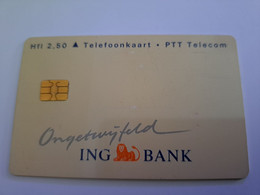 NETHERLANDS  ADVERTISING CHIPCARD HFL 2,50   ING BANK ( ESI)    CRD 095.02    MINT    ** 11574** - Privadas