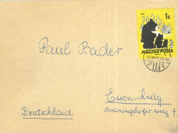 HUNGARY - 1960  -  STAMP  COVER  FROM  BUDAPEST TO GERMANY - Lettres & Documents