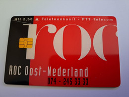 NETHERLANDS  ADVERTISING CHIPCARD HFL 2,50   ROC- OOST NEDERLAND      CRD 450   MINT    ** 11577** - Privadas