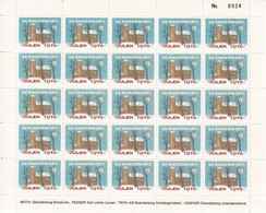 Denmark; Local Christmas Seals - Skanderborg, 1978. 1978, 1981, 3 Full Sheet; MNH(**), Not Folded. - Ganze Bögen