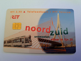 NETHERLANDS  ADVERTISING CHIPCARD HFL 2,50   RET/ NOORD ZUID / TRAIN        CRD 328  MINT    ** 11581** - Privé