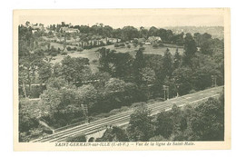 35 - SAINT GERMAIN SUR ILLE  - VUE DE LA LIGNE DE ST MALO - Saint-Germain-sur-Ille