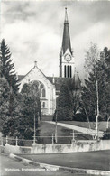 Switzerland Zurich WETZIKON Protestantische Kirche Clocktower Photoglob Wehrli Postcard - Wetzikon