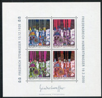 AUSTRIA  2000 Hundertwasser Block MNH / **.   Michel Block 15. - Ungebraucht