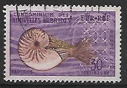 NOUVELLES HEBRIDES:Série Courante:Nautilus   N°204   Année 1963 - Used Stamps