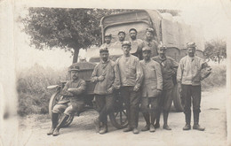 SAINTE MESME  - Les Militaires Du 13ème D' Artillerie - Service Automobile ( Carte Photo ) - Autres & Non Classés