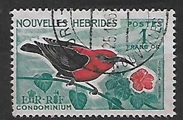 NOUVELLES HEBRIDES:Série Courante: Légende Anglaise  Oiseau N°244   Année 1966 - Gebraucht