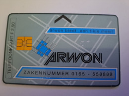 NETHERLANDS  ADVERTISING CHIPCARD HFL 2,50      ARWON/ EEN TIKJE MEER   CRD 175  MINT    ** 11597** - Privadas