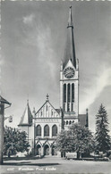 Switzerland Zurich WETZIKON Prot. Kirche Clocktower Postcard - Wetzikon