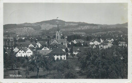 Switzerland Zurich WETZIKON Prot. Kirche Clocktower Postcard - Wetzikon