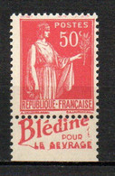 Col25 Bande Publicitaire PUB N° 283 Type I  Neuf XX MNH Cote 16,00 € - Unused Stamps