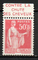 Col25 Bande Publicitaire PUB N° 283 Type I  Neuf XX MNH Cote 12,00 € - Unused Stamps