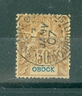 OBOCK - N°40 Oblitéré SCAN DU VERSO. 1892 - Papier Teinté. - Usados