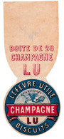 Etiquette Lefevre Utile, Dim 5 X 12cm, Biscuits Champagne - Lu