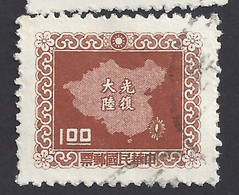 TAIWAN (FORMOSA) 1957 - Yvert 227° - Carta Geografica | - Usati