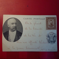 POLITIQUE JACQUES DUCLOS AVEC DEDICACE VIGNETTE TIMBRE EMPEREUR DE RUSSIE CHERBOURG 1896 - People