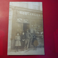 CARTE PHOTO LIEU A IDENTIFIER DEVANTURE BOULANGERIE PATISSERIE - Zu Identifizieren