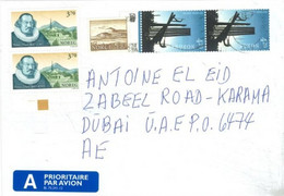 DANMARK  - STAMPS  COVER  TO DUBAI - Storia Postale