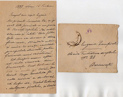 TB3611 - 1897- LAC - Lettre De Roumanie PECHEA Pour BUCURESTI - Postmark Collection