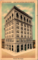 West Virginia Fairmont Watson Building Home Of First National Bank 1946 - Sonstige & Ohne Zuordnung