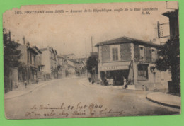 FONTENAY SOUS BOIS - Avenue De La République, Angle De La Rue Gambetta - - Fontenay Sous Bois