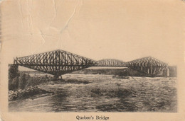 Le Pont De Quebec The Quebec Bridge Des Lignes De Pli Crease Lines - Québec - Les Rivières