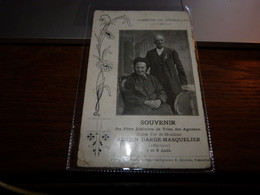 Courcelles Souvenir Des Fêtes Noces D'or Adrien Darge Pasquelier 1910 - Courcelles