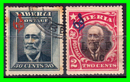 LIBERIA ( ÁFRICA ) SELLOS DEL AÑO 1915 – 1916  SOBRECARGADOS PARA USO POR CORREO ORDINARIO - Liberia