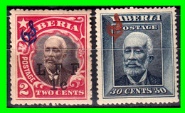 LIBERIA ( ÁFRICA ) SELLOS DEL AÑO 1915 – 1916  SOBRECARGADOS PARA USO POR CORREO ORDINARIO - Liberia