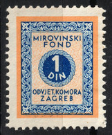 Yugoslavia Croatia - Revenue Stamp ( Lawyer Pension Salary Tax Stamp) - 1930's  - Used - 1 Din - Servizio