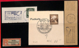 Aa2558 - GERMANY - POSTAL HISTORY -  Olympic Games LOT Of 5  POSTMARKS - Summer 1936: Berlin