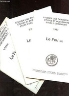 Studien Und Dokumente étude Et Documents Studi E Documenti - Le Feu - En 3 Fascicules (n°1+2+3) - Collectif - 1982 - Français