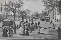 CPA  - (56) - 56--LORIENT - Promenade Du Cours Des Quais--Nounous-Poussettes-Enfants--Animé---Précurseur - Lorient