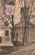 ATHUS - Eglise Et Monument - Carte Circulé En 1931 - Aubange