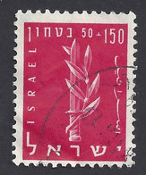 ISRAELE 1957 - Yvert 117° - Difesa | - Usati (senza Tab)