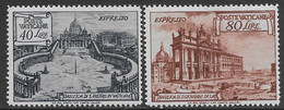 Vaticano Vatican 1949 Basiliche Espresso Sa N.E11-E12 Completa Nuova MH * - Express