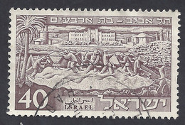 ISRAELE 1951 - Yvert 36° - Tel-Aviv | - Used Stamps (without Tabs)