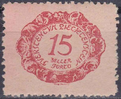 Liechtenstein (Taxe) YT 3 Année 1920 (MH *) (2 Scan) - Portomarken
