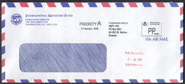 Sweden Malmo 2008 / Machine Stamp ATM, Priority A, Postage Paid / International Monetary Fund - Covers & Documents