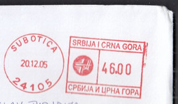 Serbia And Montenegro Subotica 2005 / Machine Stamp ATM - Storia Postale