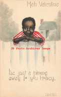 911633-Black Americana, Fairman No 148, Valentine Day, Artist Signed E.B. Kemble - Negro Americana