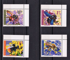 2022 Liechtenstein Wild Bees Self-adhesive Full Corner Set Of 4 MNH - Ungebraucht