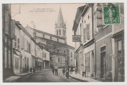 32 - Gers / NOGARO -- Rue Nationale Et Eglise - Nogaro