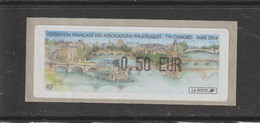 Vignette D'affranchissement De 0,50€ De 2004 - Neuf ** - Autoadhésive - FFAP . 77è Congrès De 2004 à Paris  - 2 Scannes - 1999-2009 Vignette Illustrate